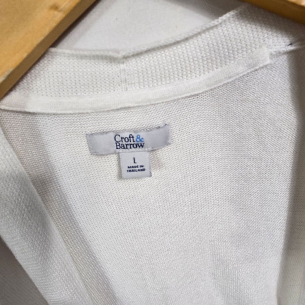 Croft & Barrow White Women's Cardigan Sizr L - Picture 4 of 10